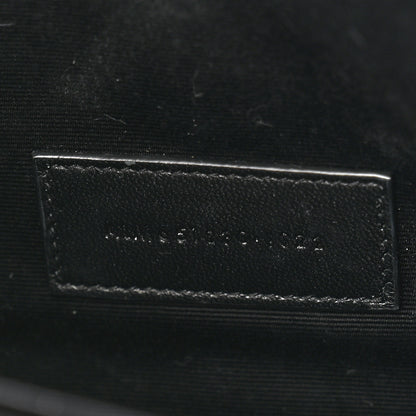 Saint Laurent Grain De Poudre Textured Mixed Matelasse Triquilt Monogram Clutch Black 7 of 10