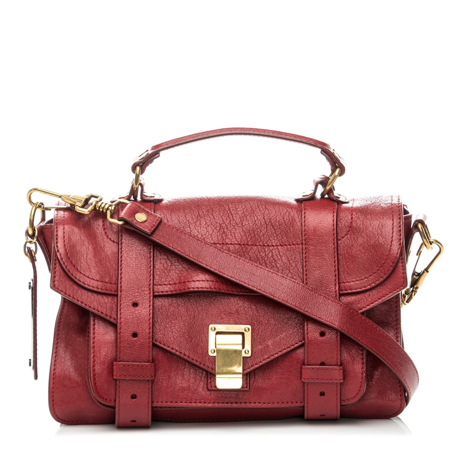 Lambskin Tiny PS1 Satchel Crimson