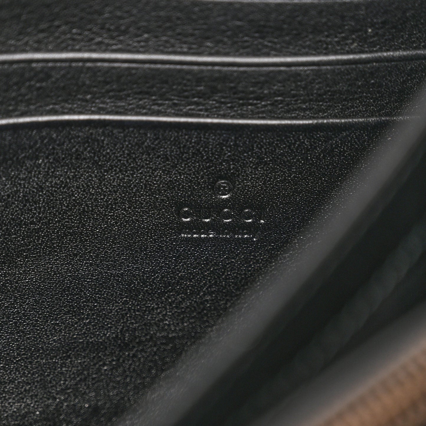 Calfskin Matelasse GG Marmont Chain Wallet Black