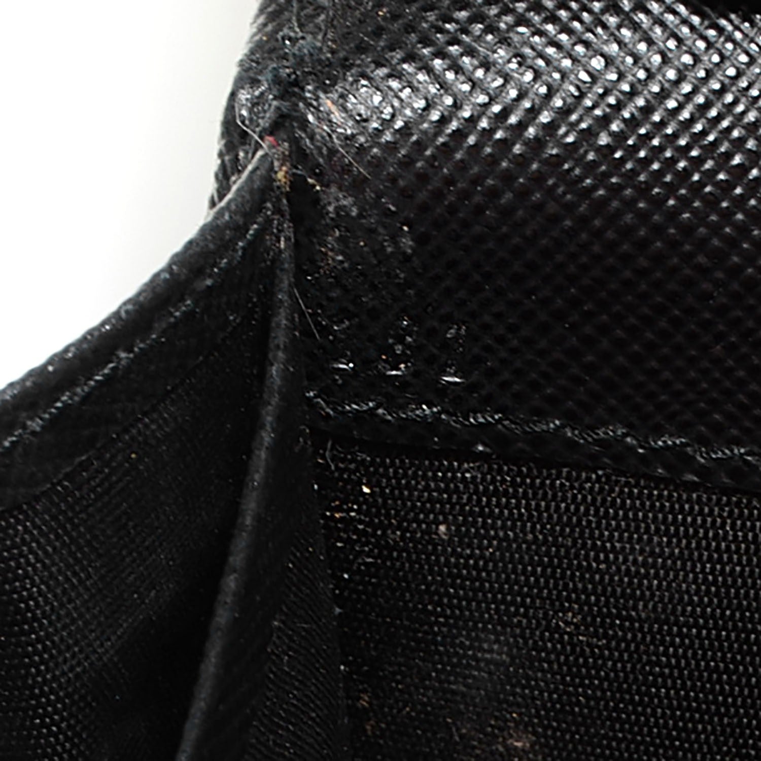 Prada Saffiano Metal Oro Chain Nero Black 7 of 8