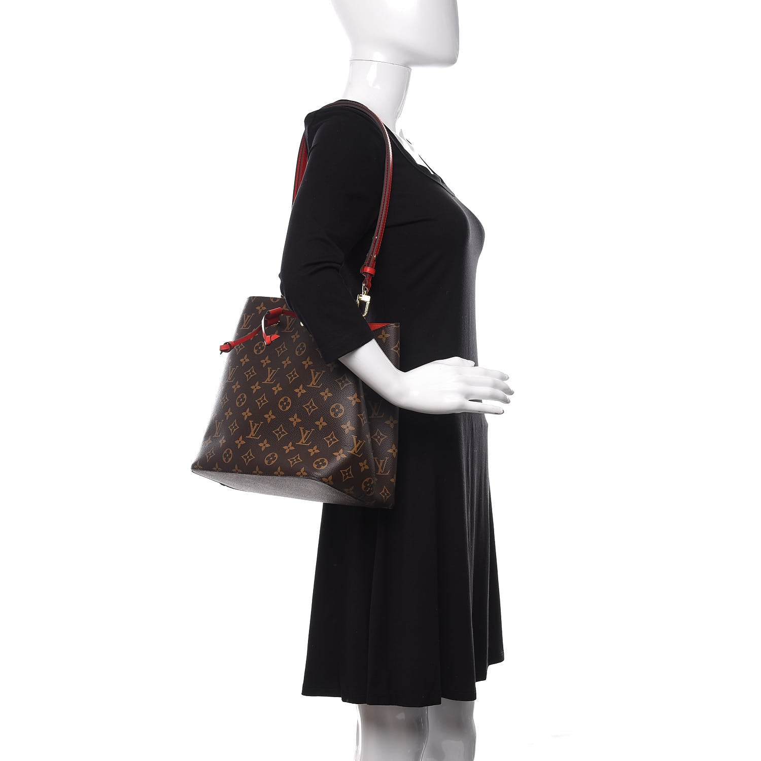 Louis Vuitton Monogram Neonoe MM Coquelicot 2 of 10