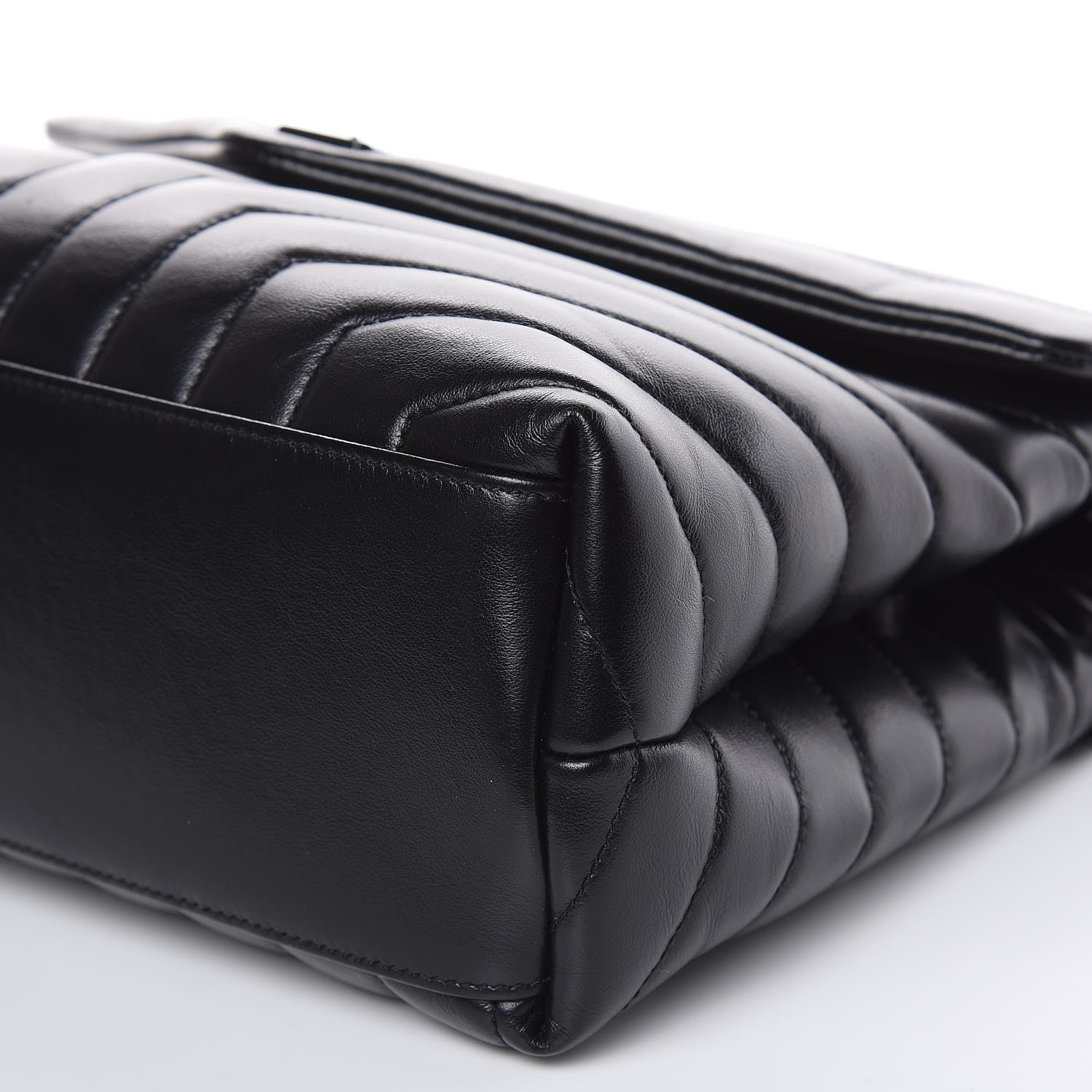 Saint Laurent Calfskin Y Quilted Monogram Medium Loulou Chain Satchel Black 8 of 11