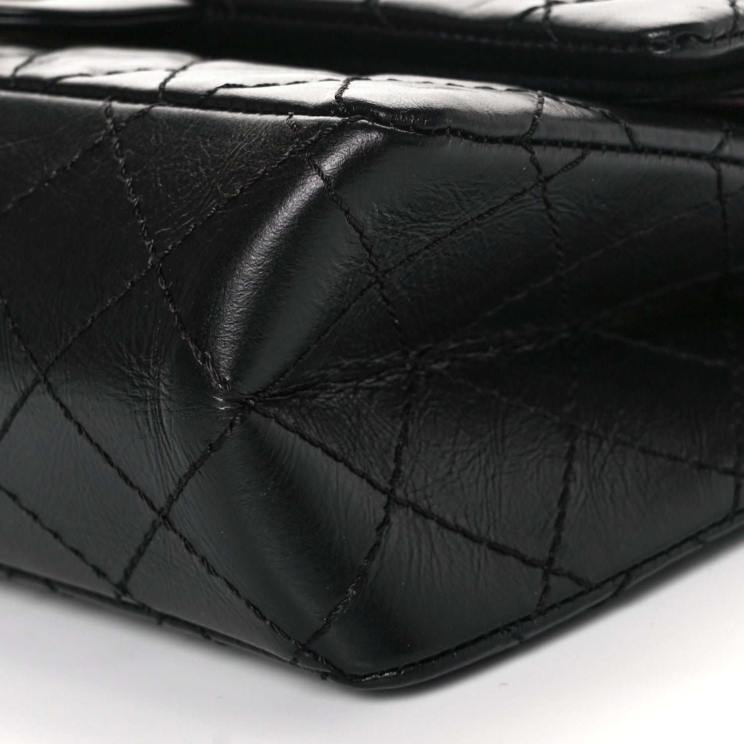 Chanel Aged Calfskin Quilted 2.55 Reissue 225 Flap Black 6 of 9
