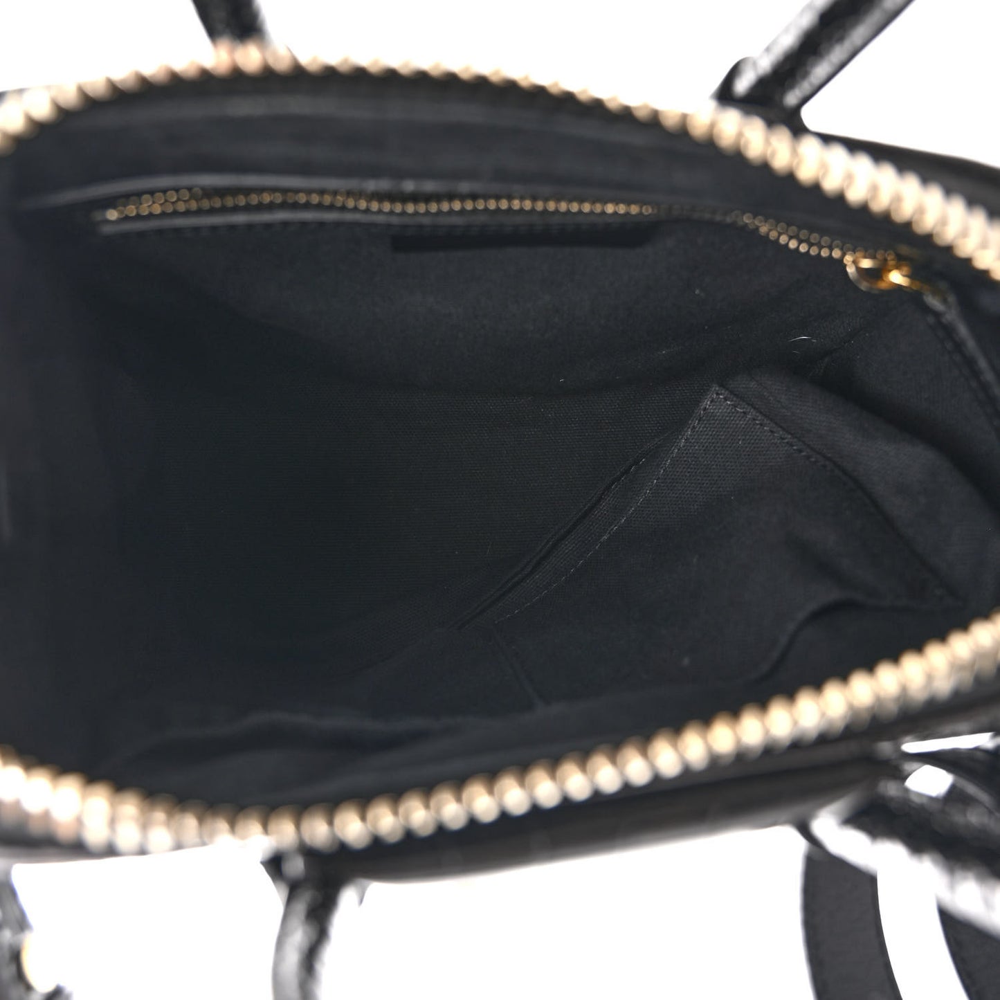 Calfskin Crocodile Embossed Mini Antigona Black