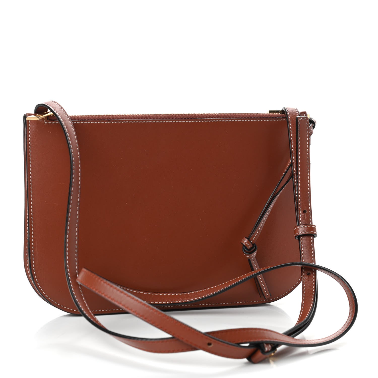 Loewe Calfskin Gate Double Zip Pouch Crossbody Brick 2 of 4
