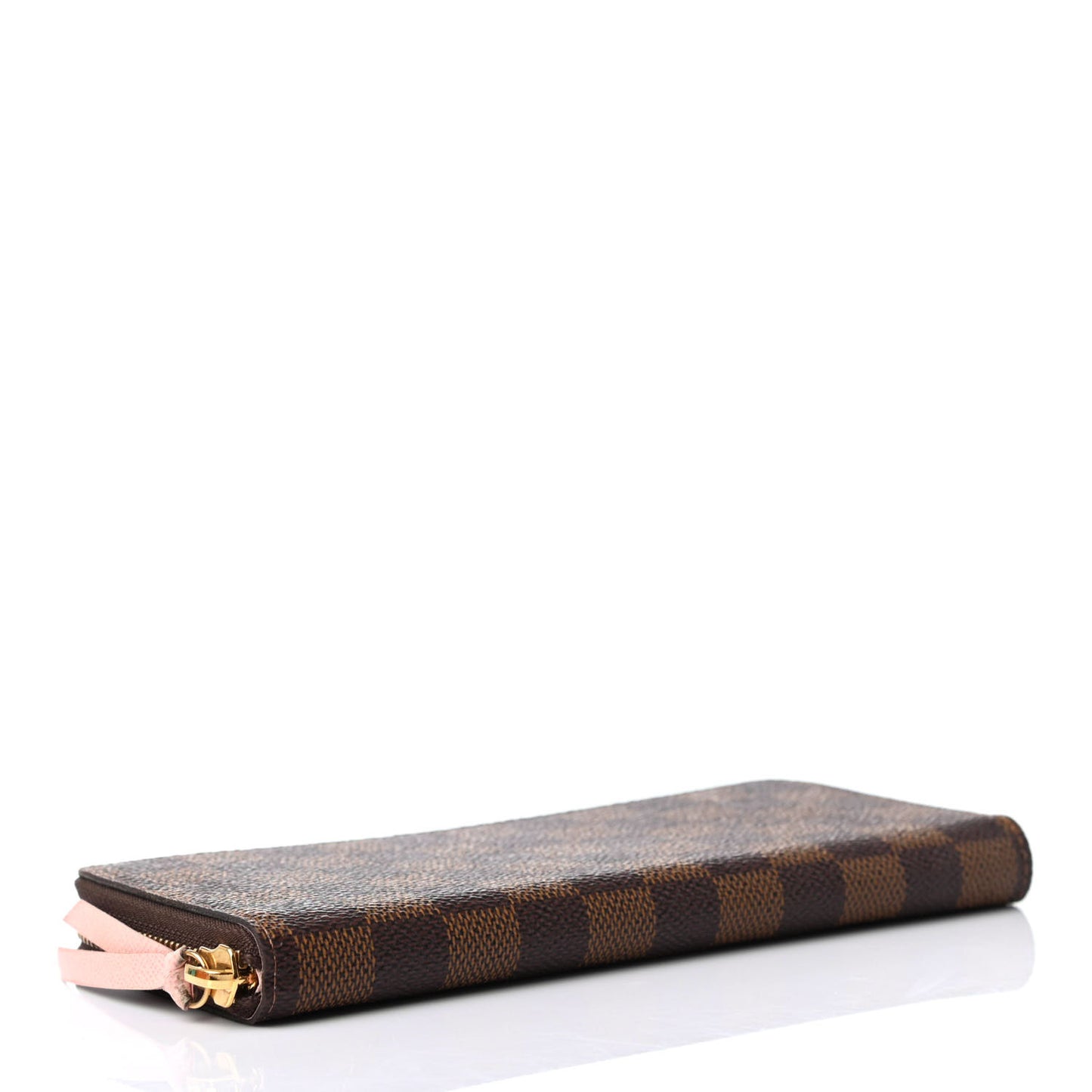 Damier Ebene Clemence Wallet Rose Ballerine