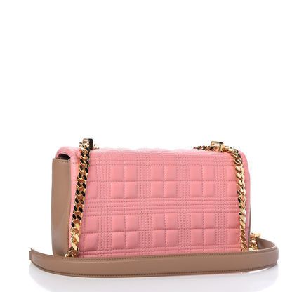 Burberry Lambskin Quilted Small Lola Bag Peony Camel 3 of 10