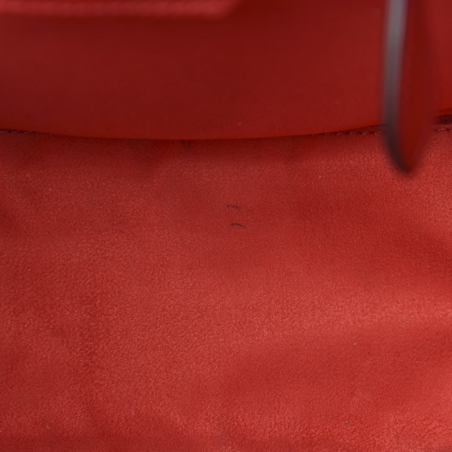 Drummed Calfskin Micro Luggage Coquelicot