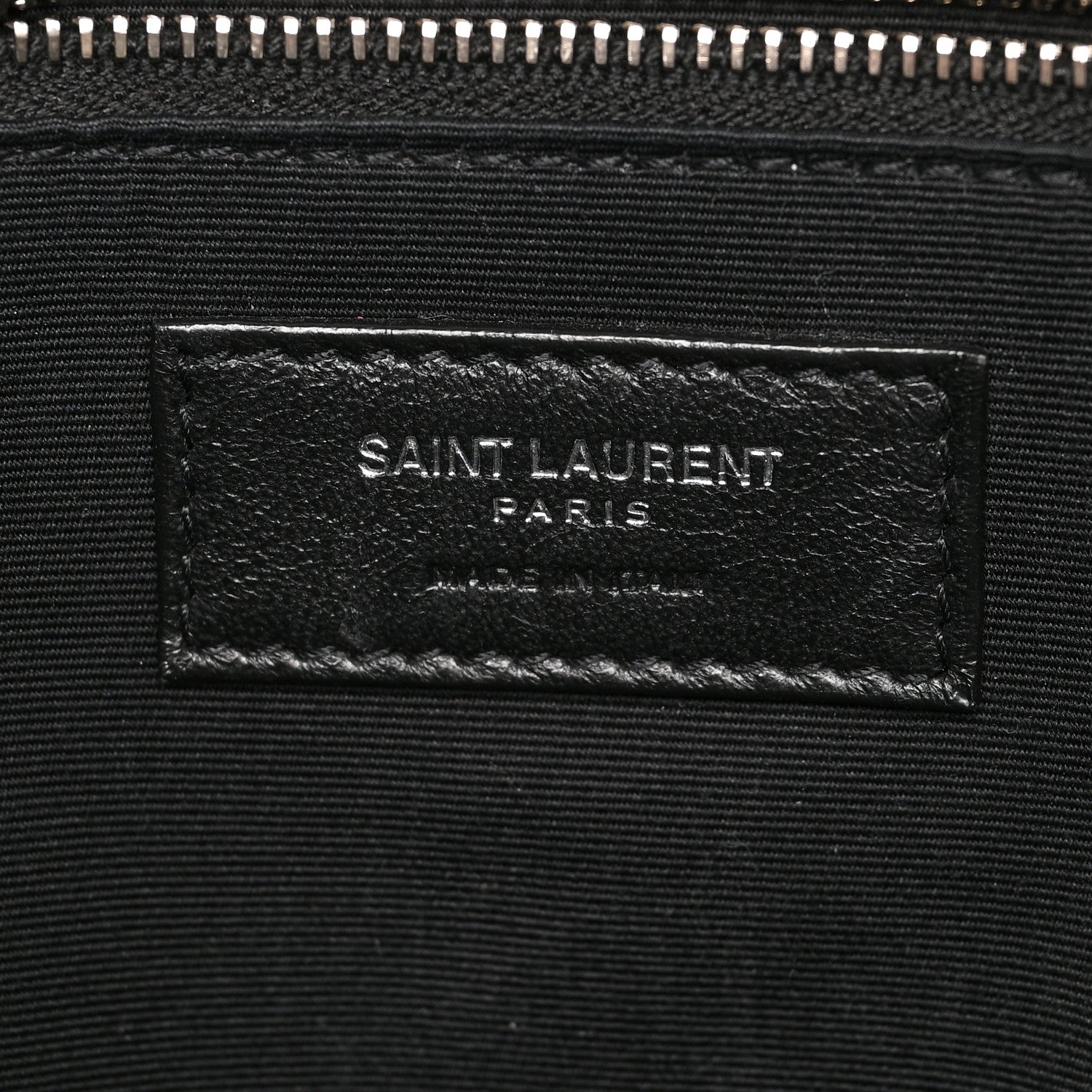 Saint Laurent Metallic Lambskin Matelasse Monogram Medium Niki Chain Satchel Argento 6 of 10