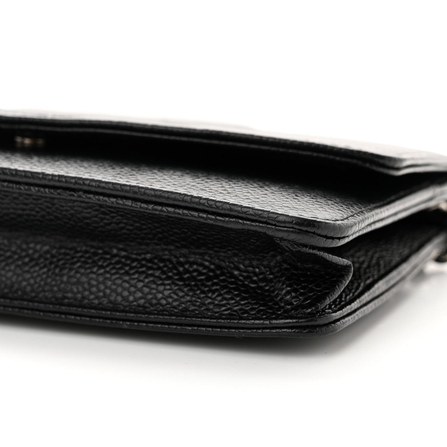 Chanel Caviar Timeless CC Wallet On Chain WOC Black 13 of 13
