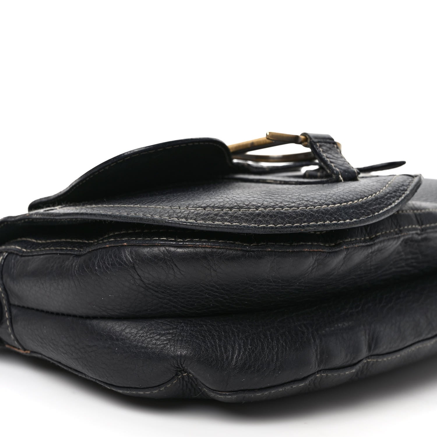 Christian Dior Calfskin Double Saddle Bag Black 7 of 8