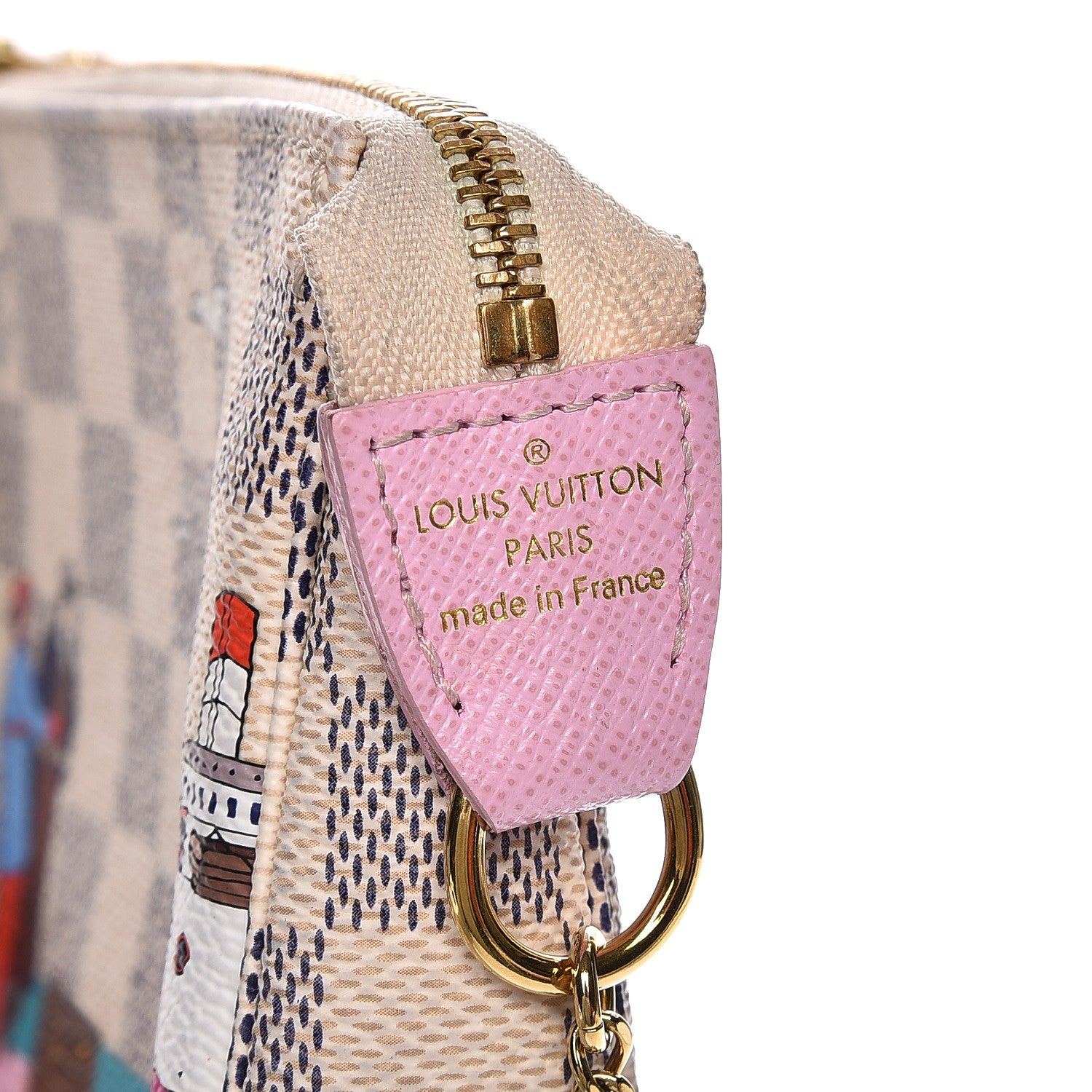 Louis Vuitton Damier Azur 2016 Christmas Animation Mini Pochette Accessories 6 of 8