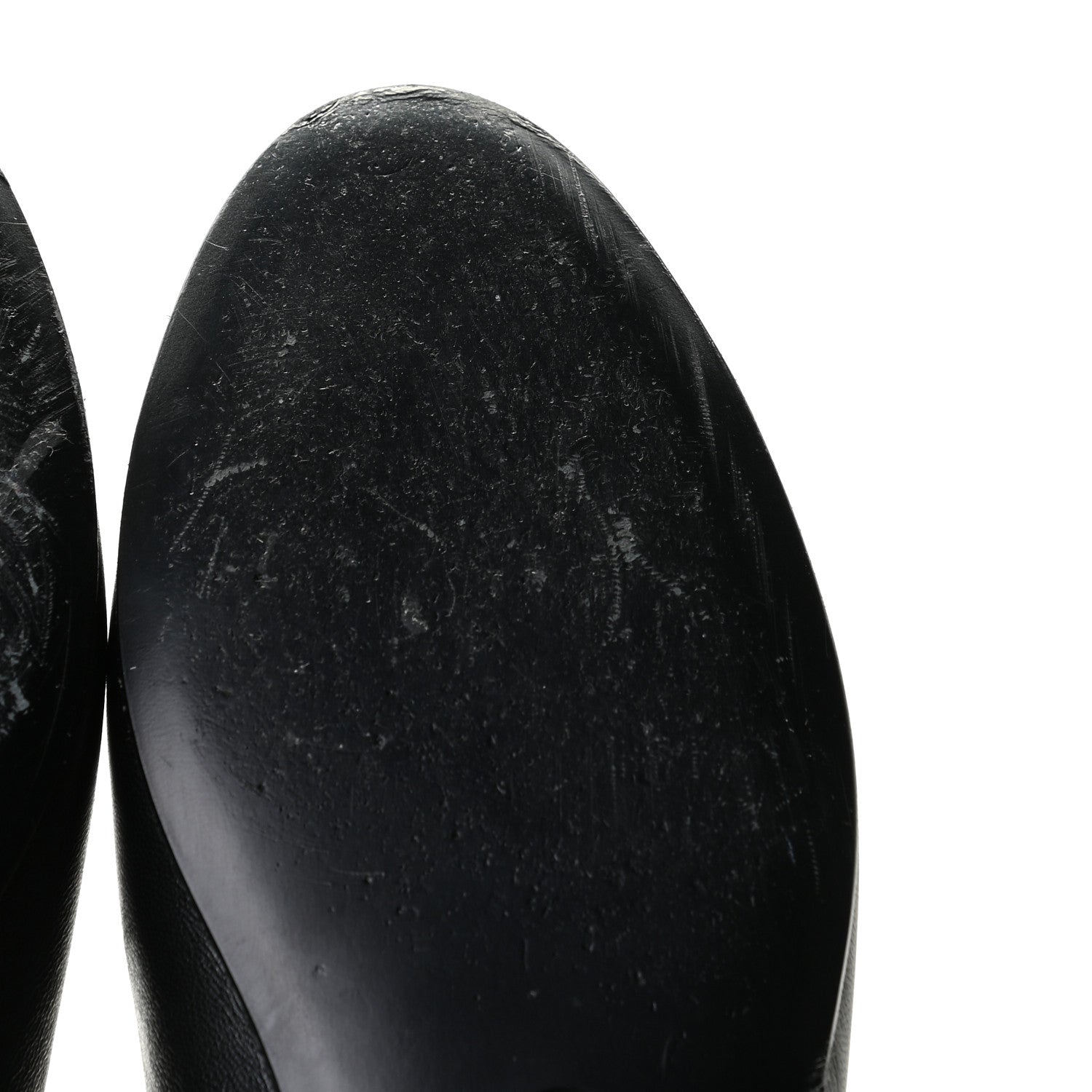 Chanel Lambskin Patent Cap Toe Ballerina Flats 40 Black 10 of 13