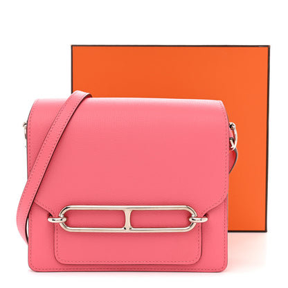Hermes Evercolor Mini Sac Roulis Rose Azalee 11 of 11