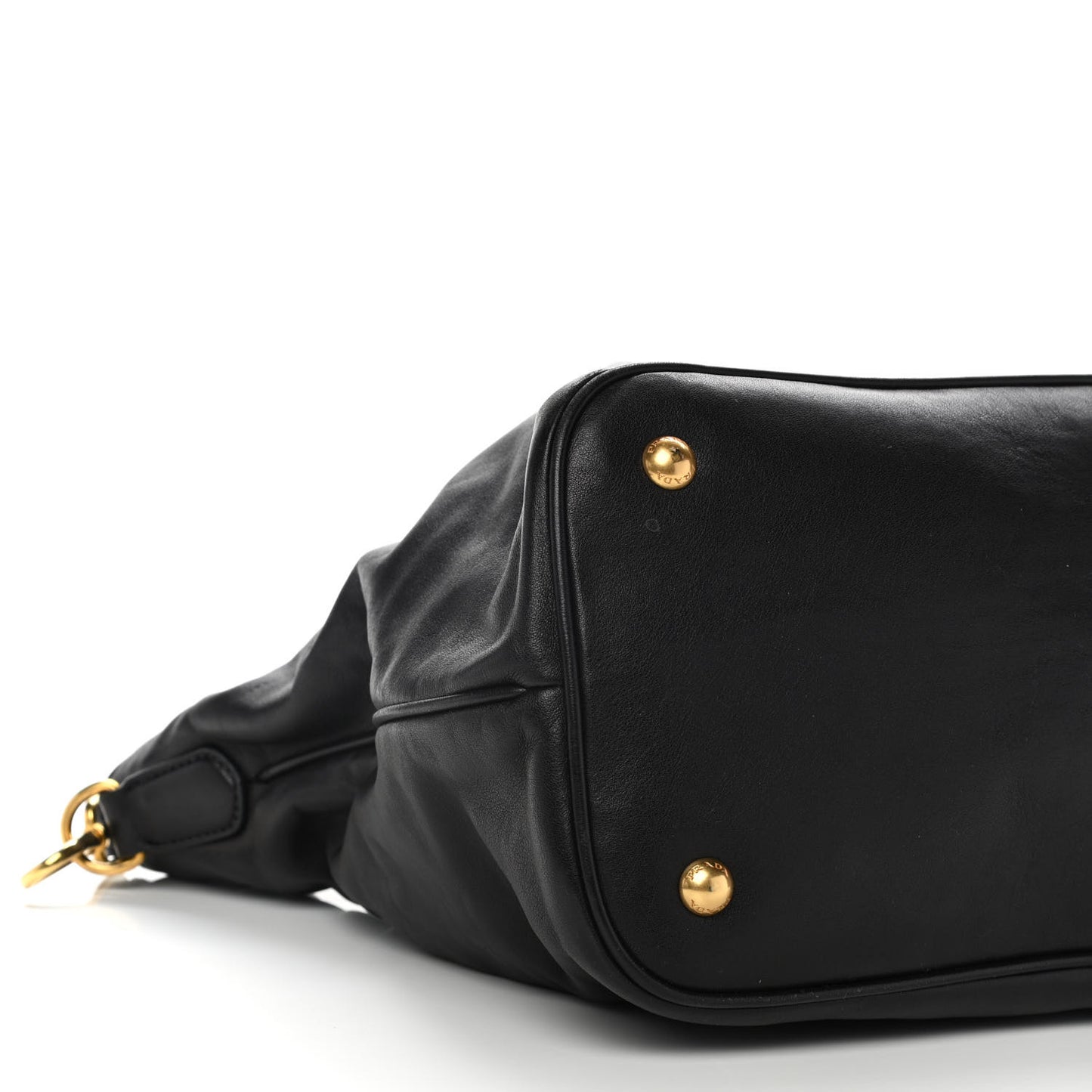 Soft Calf Shopping Tote Black