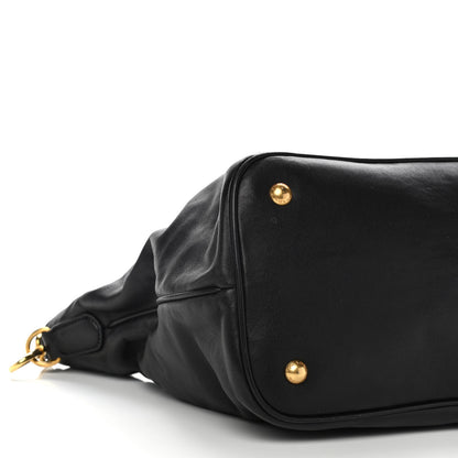 Prada Soft Calf Shopping Tote Black 11 of 15