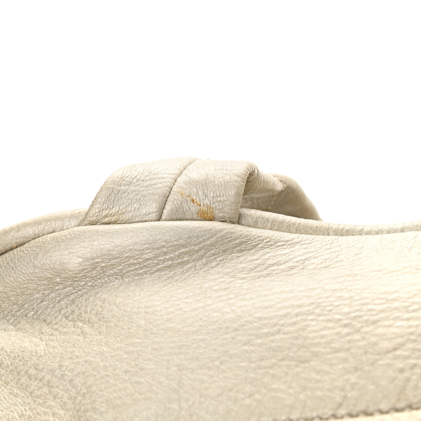 Metallic Deerskin Stitched Bowler Gold