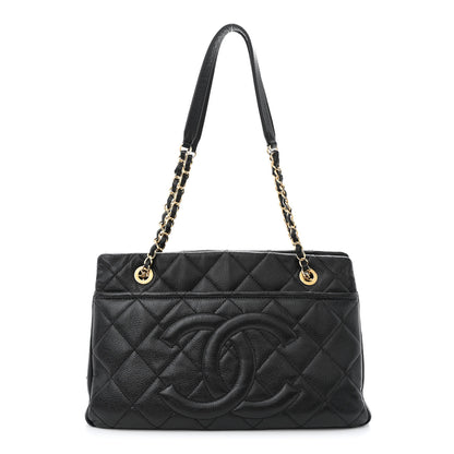 Chanel Caviar Quilted CC Timeless Soft Tote Black 1 of 10