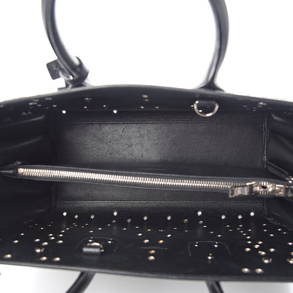 Saint Laurent Calfskin Perforated Bandana Studded Small Sac De Jour Black 4 of 11