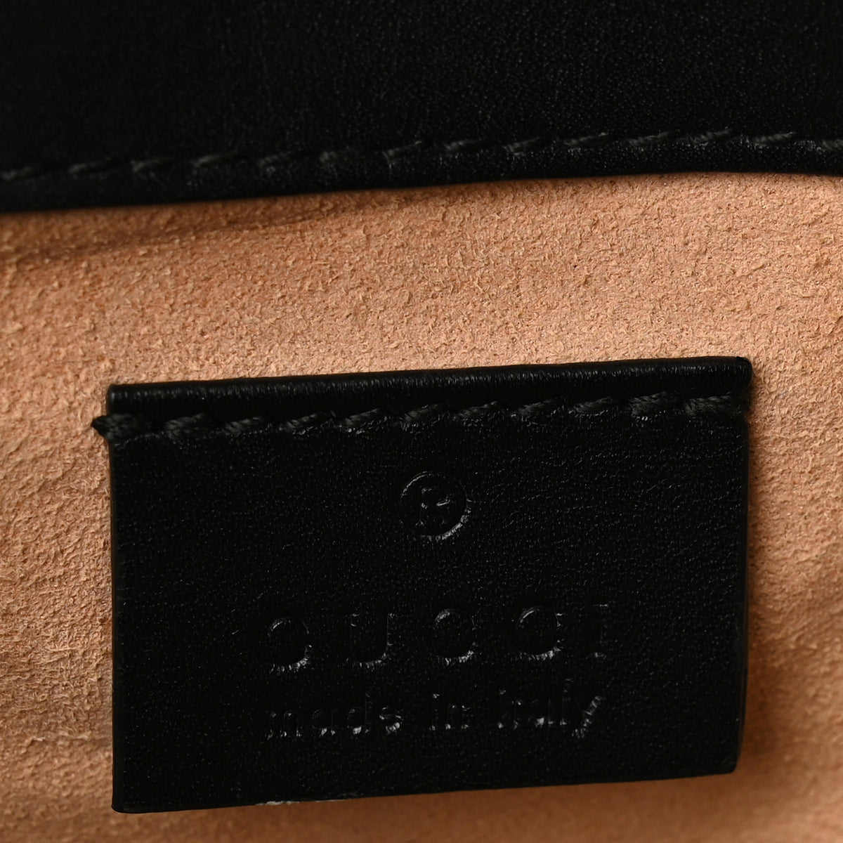 Calfskin Matelasse Super Mini GG Marmont Shoulder Bag Black