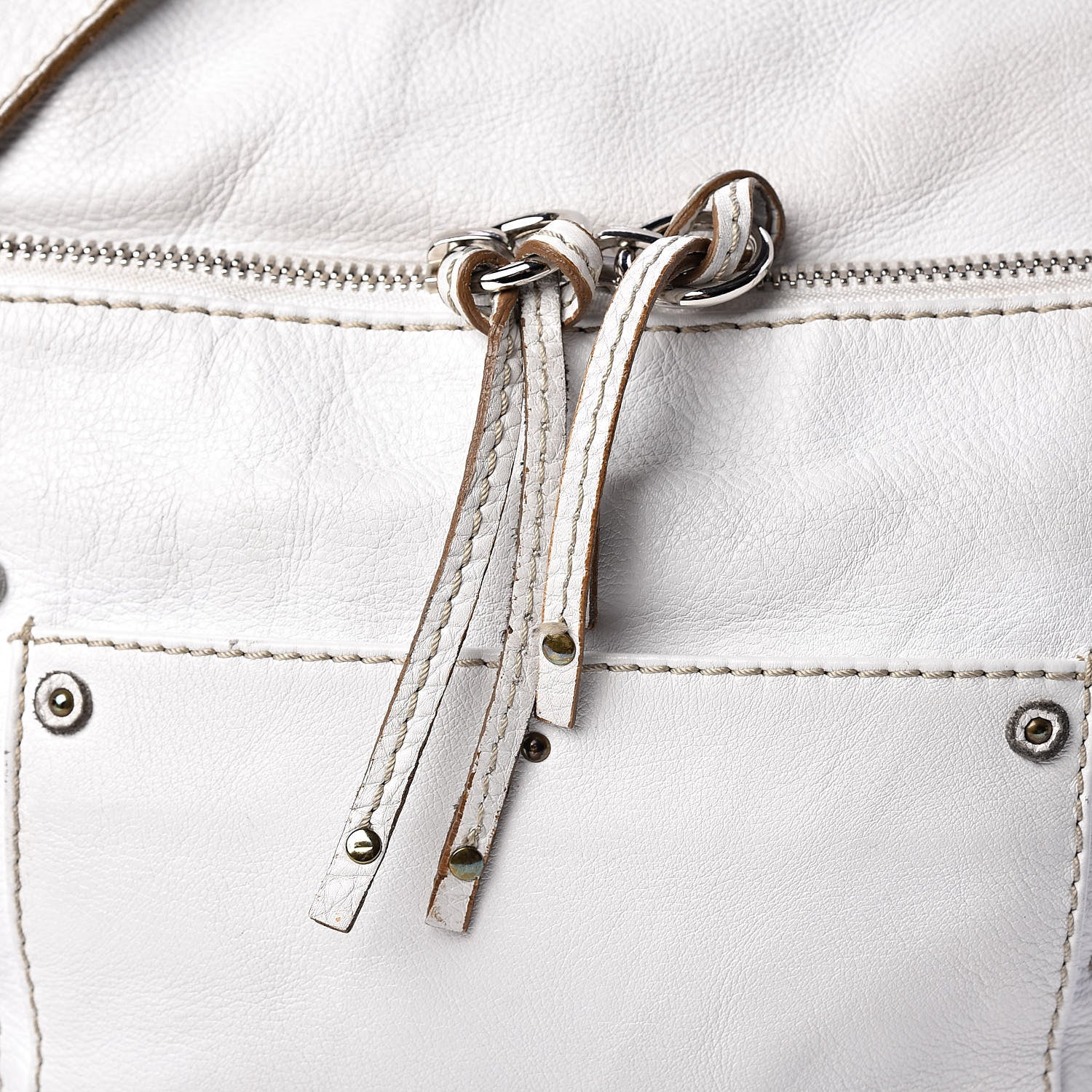 Chloe Calfskin Paddington Hobo White 10 of 36