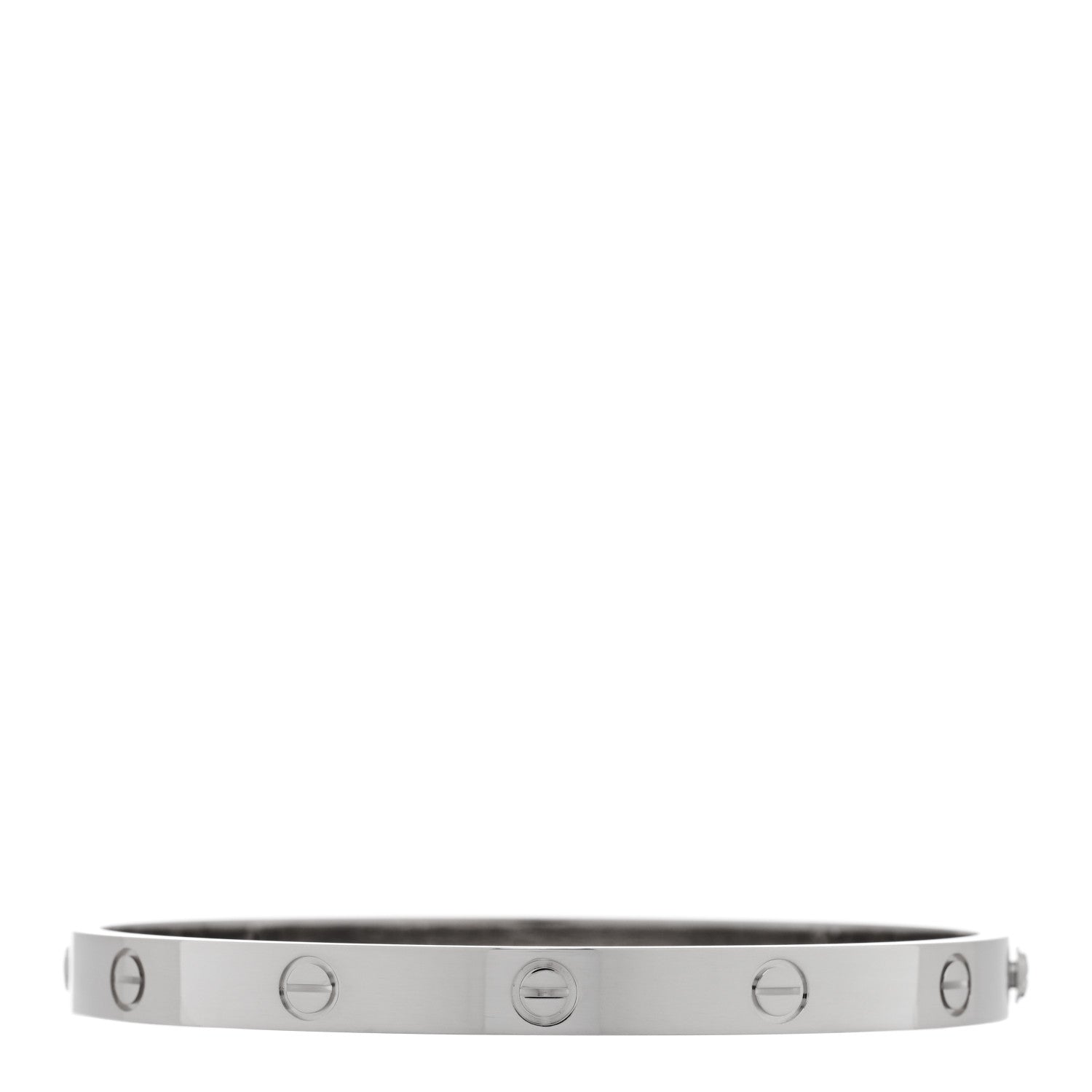 Cartier 18K White Gold LOVE Bracelet 19 1 of 7
