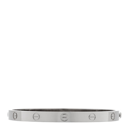 Cartier 18K White Gold LOVE Bracelet 19 1 of 7