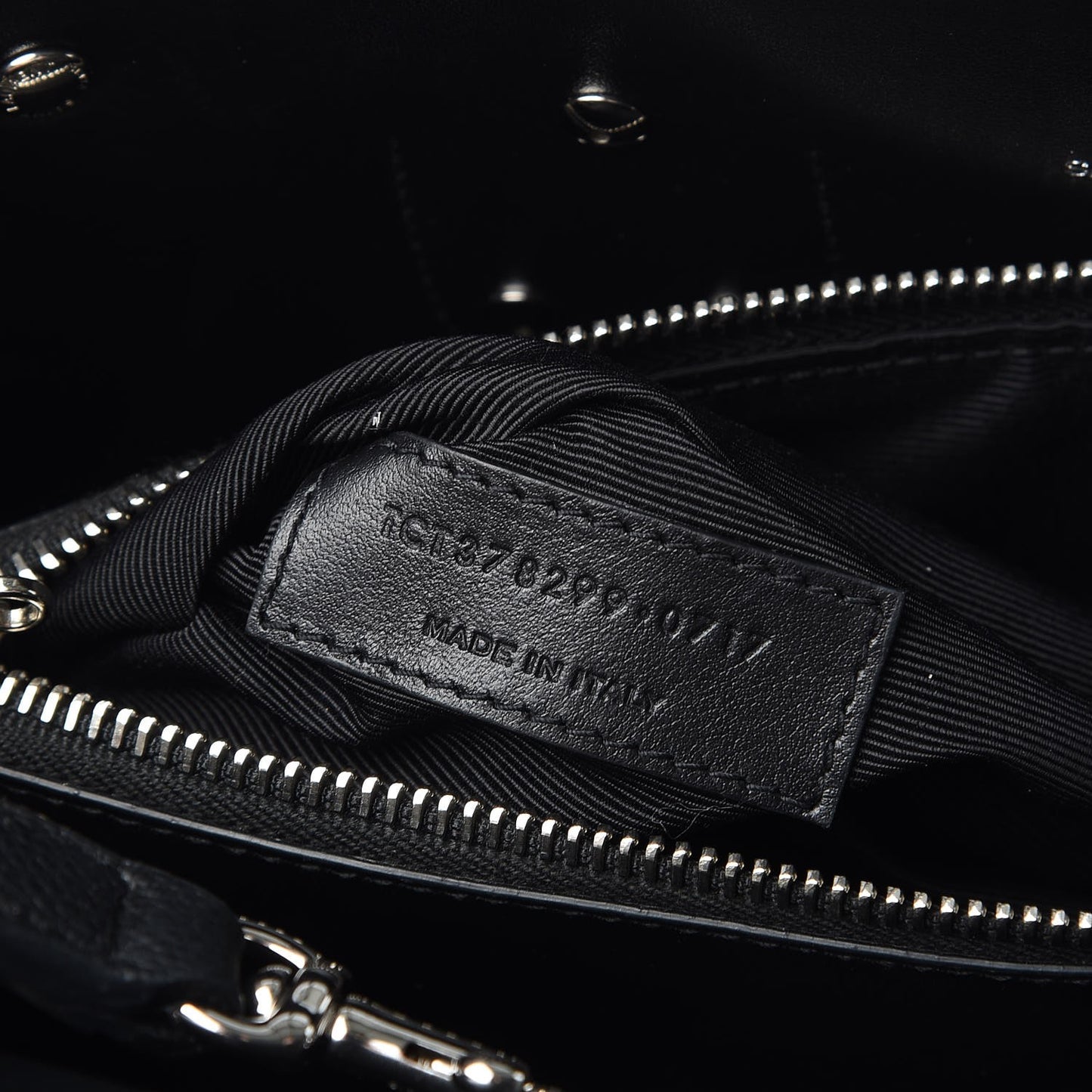 Grained Calfskin Small Sac De Jour Black