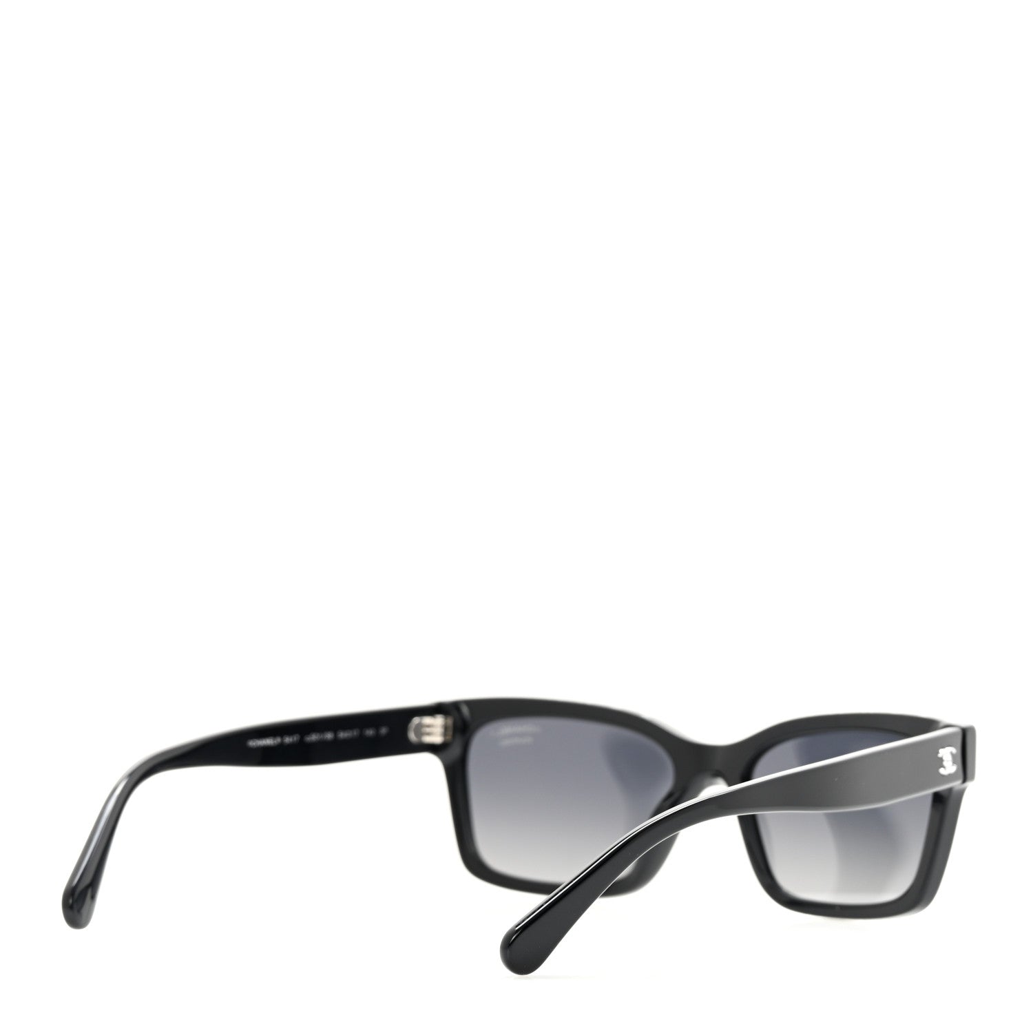 Chanel Acetate Polarized Square Sunglasses 5417 Black 4 of 7