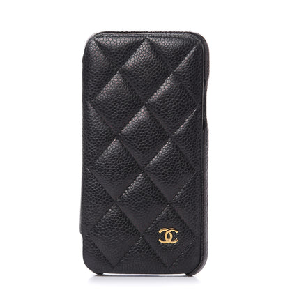 Chanel Caviar Quilted iPhone X Case Black 1 of 11