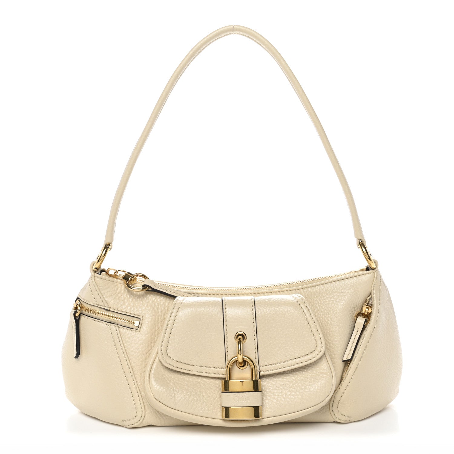 Chloe Grained Calfskin The 99 Shoulder Bag Sweet Beige 1 of 10