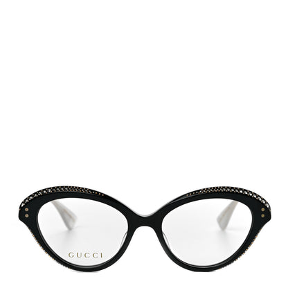 Gucci Crystal Cat Eye Glasses GG0215O Black 4 of 7