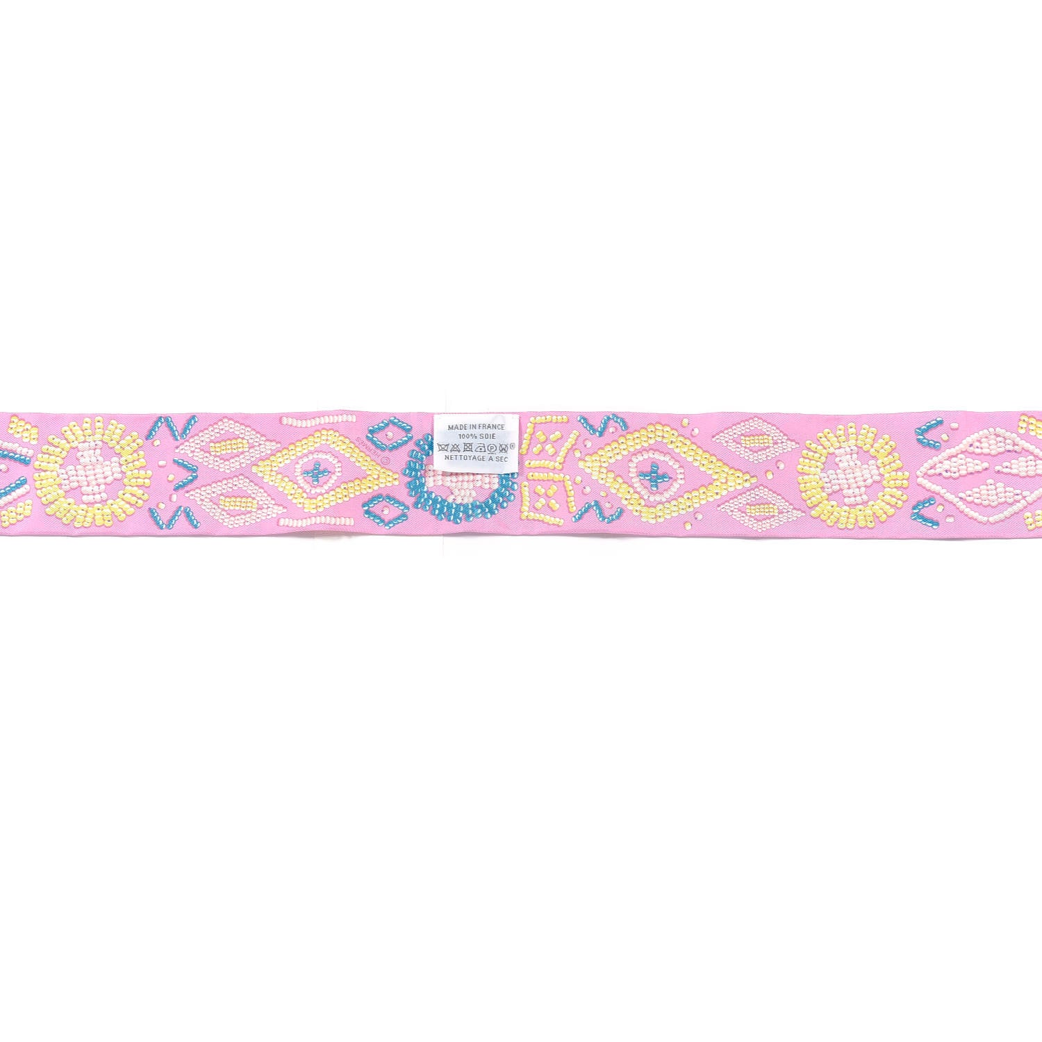 Hermes Silk Kelly En Perles Twilly Rose Bonbon Canard 2 of 4