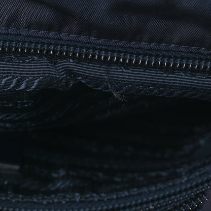 Prada Tessuto Nylon Saffiano Flat Messenger Bag Blue 9 of 12
