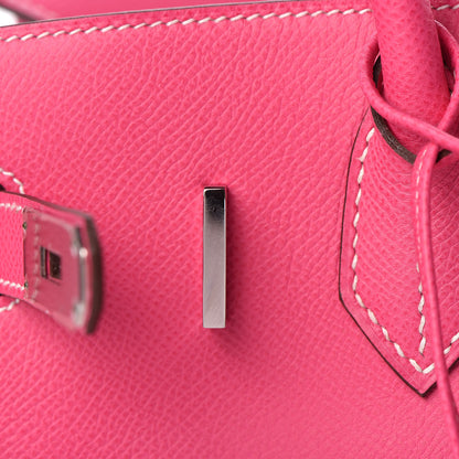 Hermes Epsom Candy Birkin 30 Rose Tyrien Rubis 15 of 31