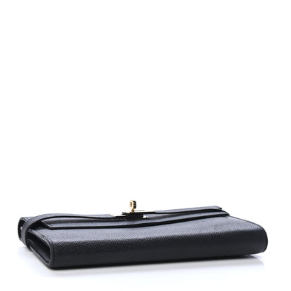 Hermes Epsom Kelly Longue Wallet Black 3 of 4