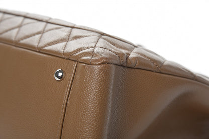 Chanel Caviar Quilted XL Grand Shopping Tote GST Dark Beige 17 of 18