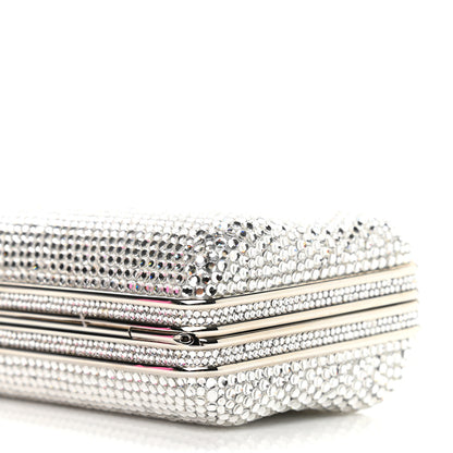 Judith Leiber Swarovski Crystal Minaudiere Clutch Silver 7 of 7