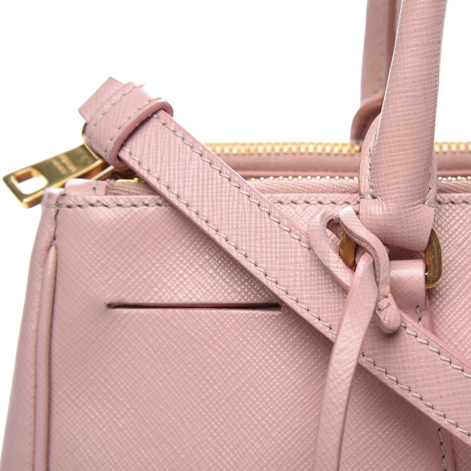 Prada Saffiano Small Galleria Double Zip Tote Orchidea 9 of 11