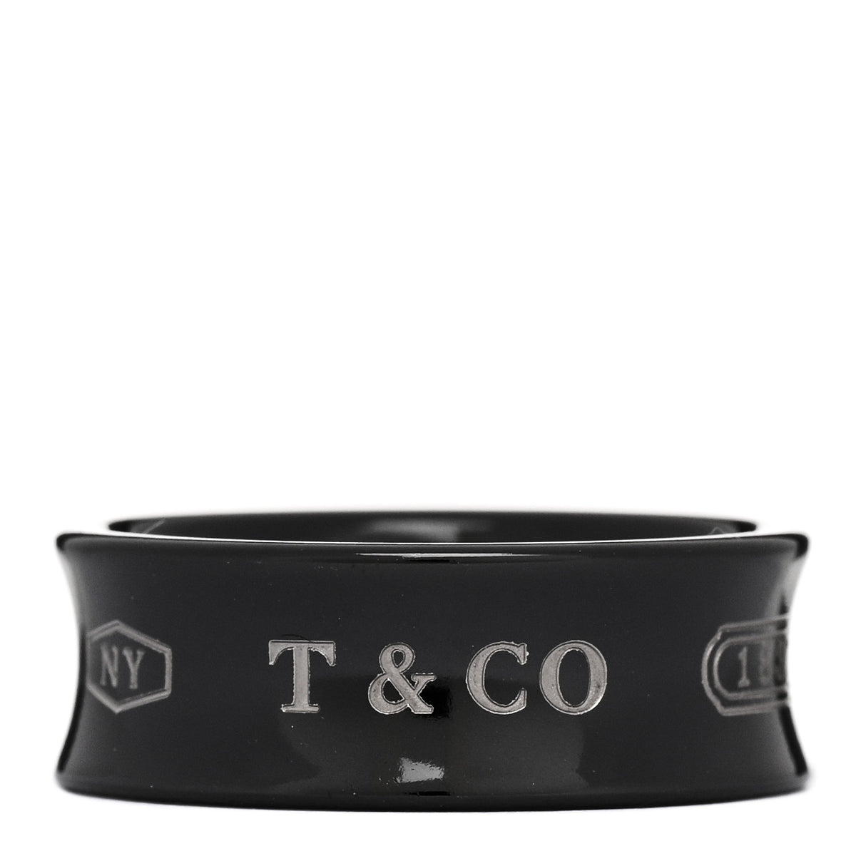Tiffany Titanium 1837 Band Ring 52 6 1 of 4