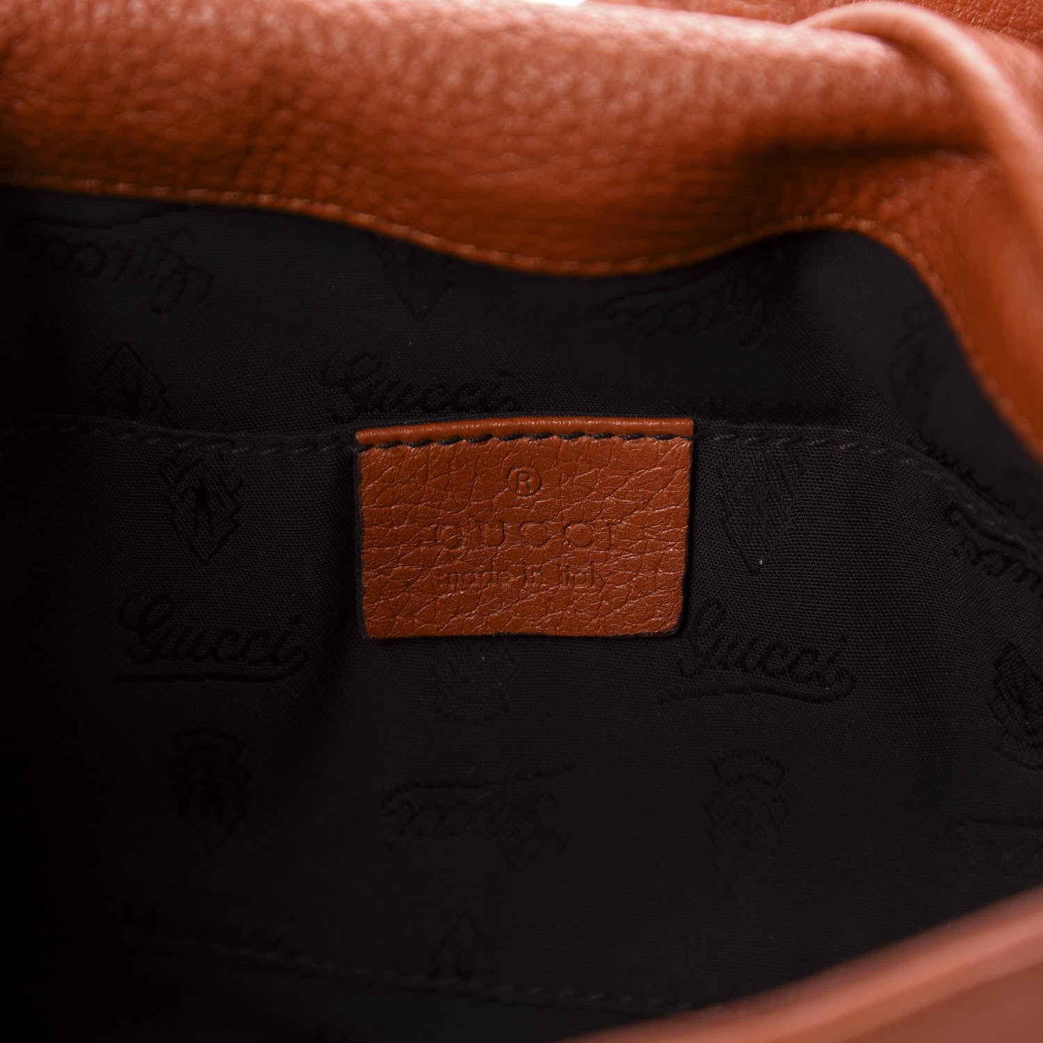 Gucci Calfskin Bamboo Croisette Evening Bag Orange 8 of 11