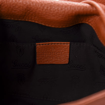 Gucci Calfskin Bamboo Croisette Evening Bag Orange 8 of 11