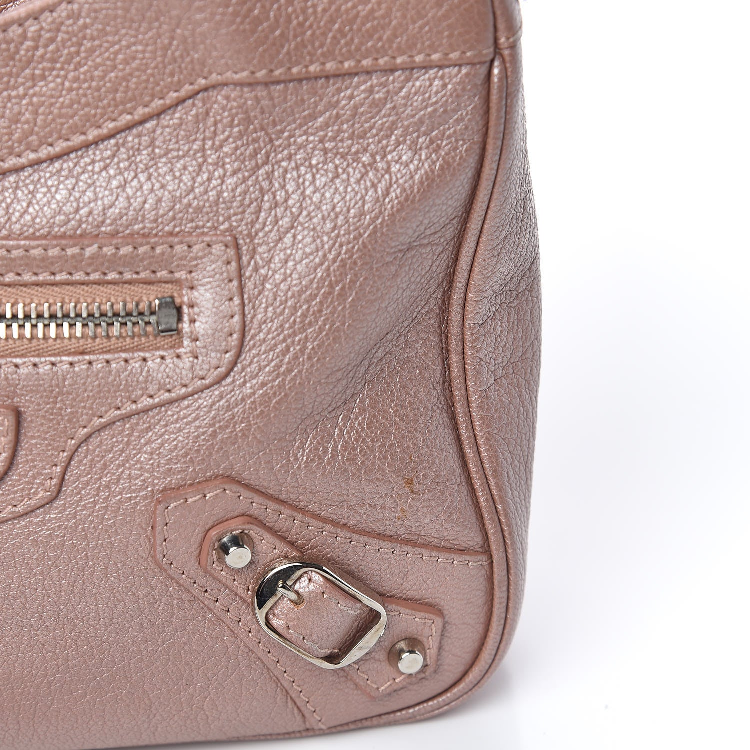 Balenciaga Chevre Classic Silver Hardware Hip Rose 12 of 13