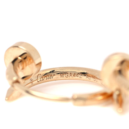 Cartier 18K Yellow Gold Juste Un Clou Hoop Earrings 3 of 4