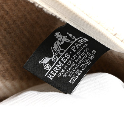 Hermes Wool Cashmere Avalon Vibration Pillow PM Ecru Naturel 3 of 3