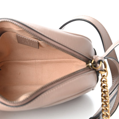 Gucci Calfskin Matelasse Mini GG Marmont Chain Shoulder Bag Porcelain Rose 5 of 10