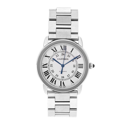 Cartier Stainless Steel 36mm Ronde Solo Automatic Watch 1 of 8