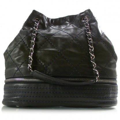 Chanel Lambskin Expandable Tote Navy 1 of 11