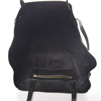 Celine Soft Grained Calfskin Medium Belt Cabas Phantom Black 7 of 8