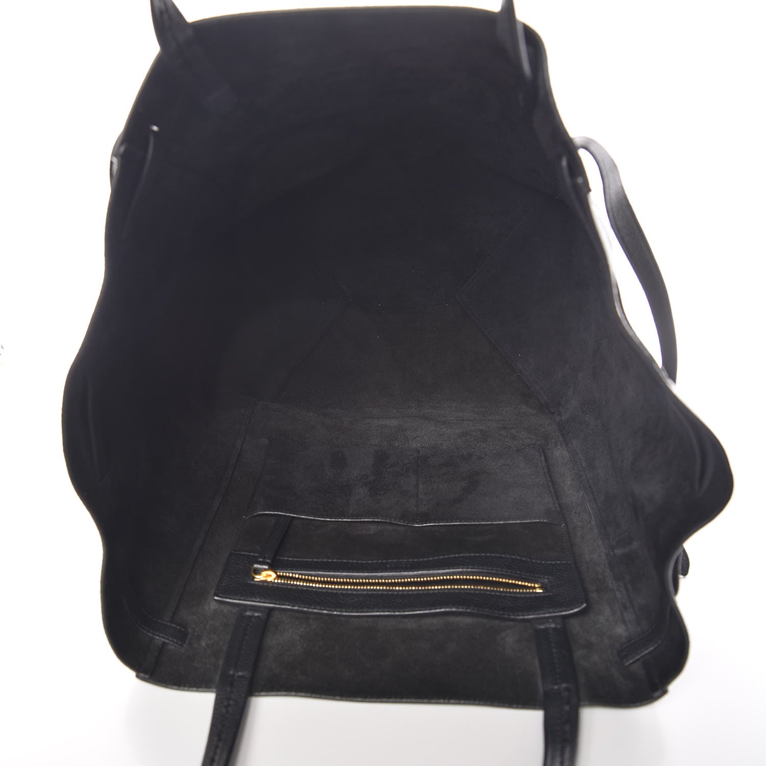Celine Soft Grained Calfskin Medium Belt Cabas Phantom Black 7 of 8